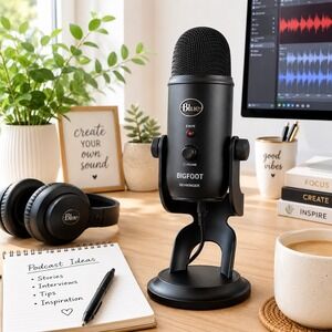 Behringer BIGFOOT USB Studio Condenser Microphone Podcast Streaming Mic NOB